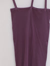 BASERANGE ribbed cotton camisole from the TONI and TOTV collections. Made in Portugal. BAS-TTNI-CR-AU25-VENET PURPLE (TONI TTNI)